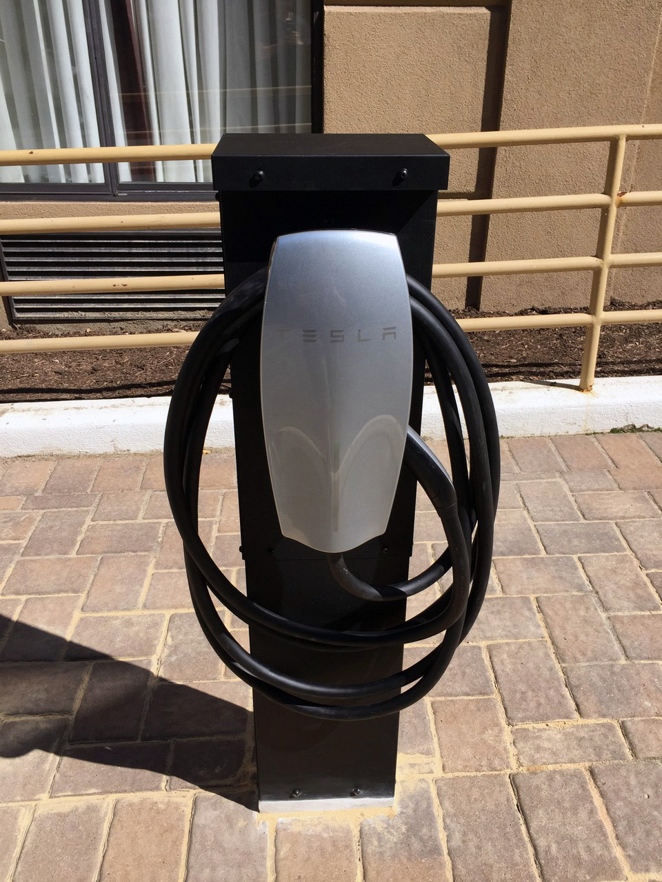 Tesla wall connector installed by Bright Ideas Electric