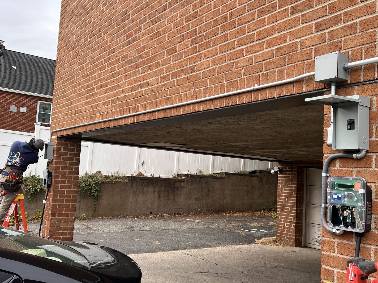 EV charging station installation